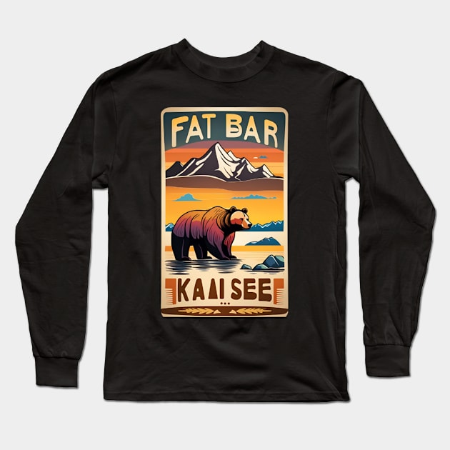 Fat Bear Long Sleeve T-Shirt by Vakian